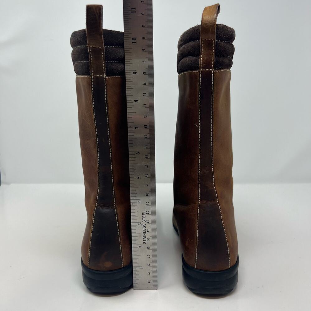 Cole Haan Women's Boots Size 6 Brown Leather Lace Up Waterproof - Picture 8 of 13